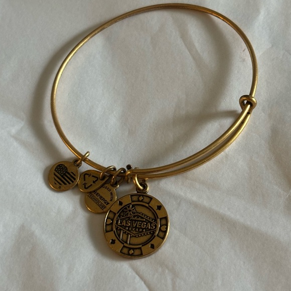 Alex and Ani | Las Vegas Bangle | Gold - Picture 2 of 2